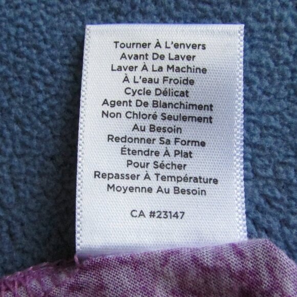 Talbots Purple Design Shirt, Size X - Picture 8 of 8